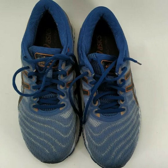 Asics Gel Nimbus 22 Running Shoes men Size 8.5 BLUE White Sneakers F580919 PR - Picture 1 of 14